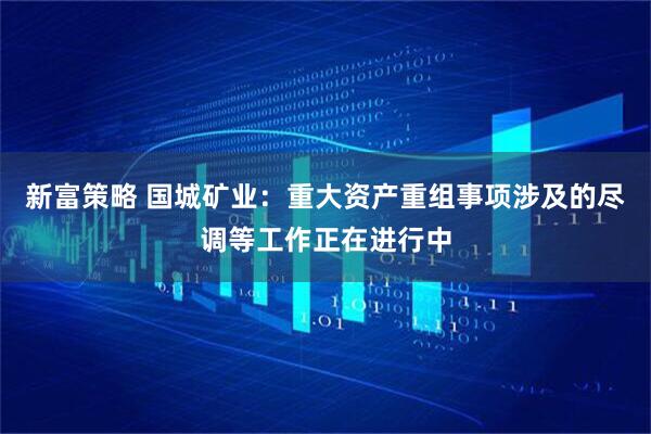 新富策略 国城矿业：重大资产重组事项涉及的尽调等工作正在进行中